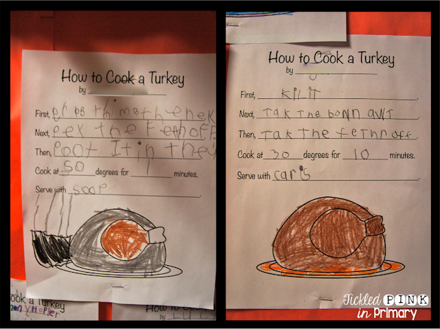 Kindergarten thanksgiving writing prompt